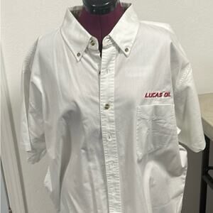 Lucas Oil Men’s White Dress Shirt 2XL
